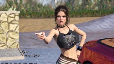 Porn game, hot milf, point of view