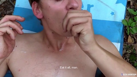 Anal invasion, czech, outdoors