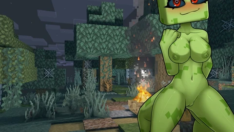 Il travestimento malizioso di Minecraft - Episodio uno - bomba sexy manga Creeper Babe di LoveSkySan69