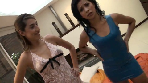 Threesome, big tit fuck, cum cast